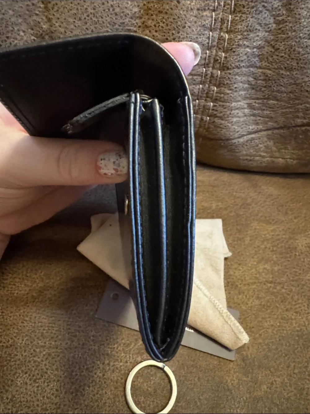 Tardini Black Leather Wallet